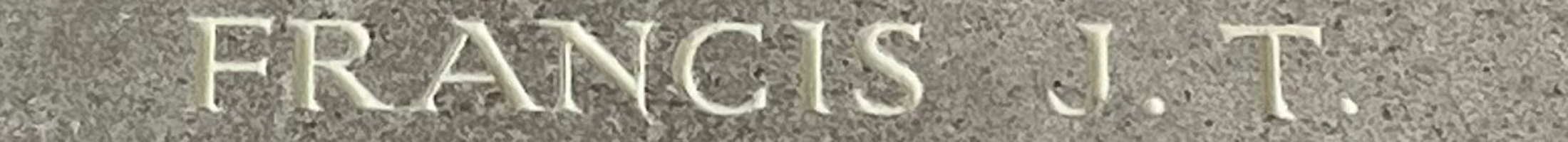 Sgt Jack Thomas Francis<br/><br /><br />missing May 26th, 1943<br /><br /><br />No Known Grave<br /><br /><br />Commemorated: Runnymede Memorial, Surrey, England<br /><br /><br />Panel 150